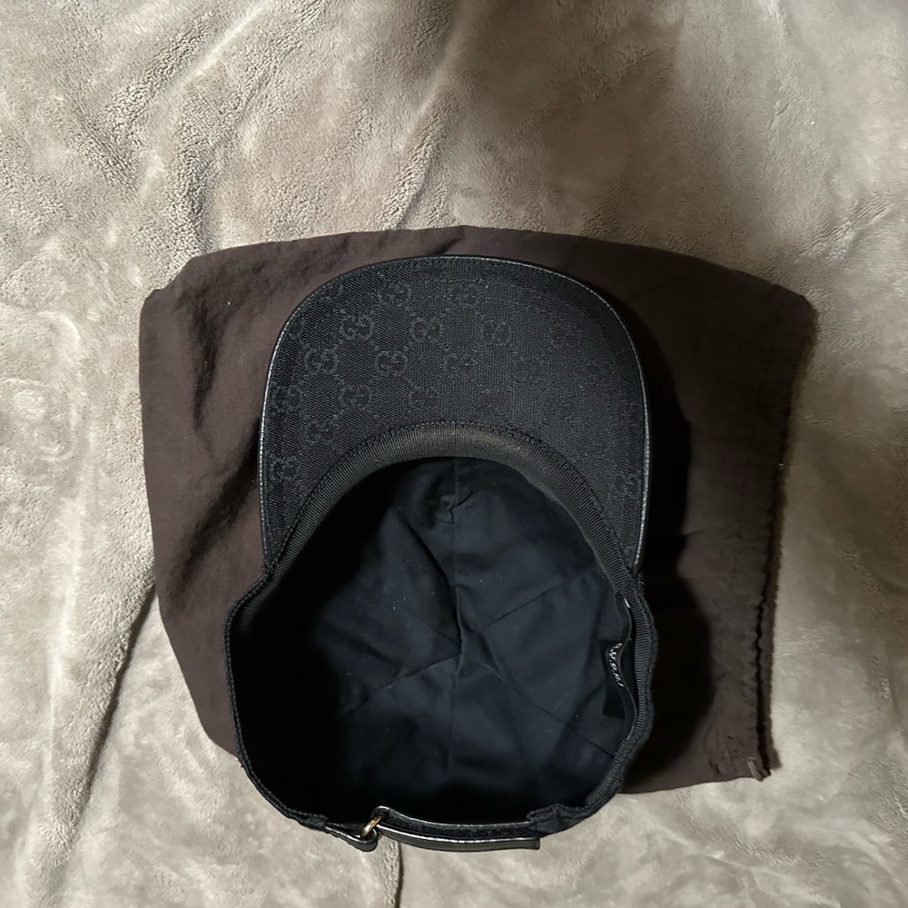 Authentic Gucci Black Monogram Cap - Picture 11 of 16